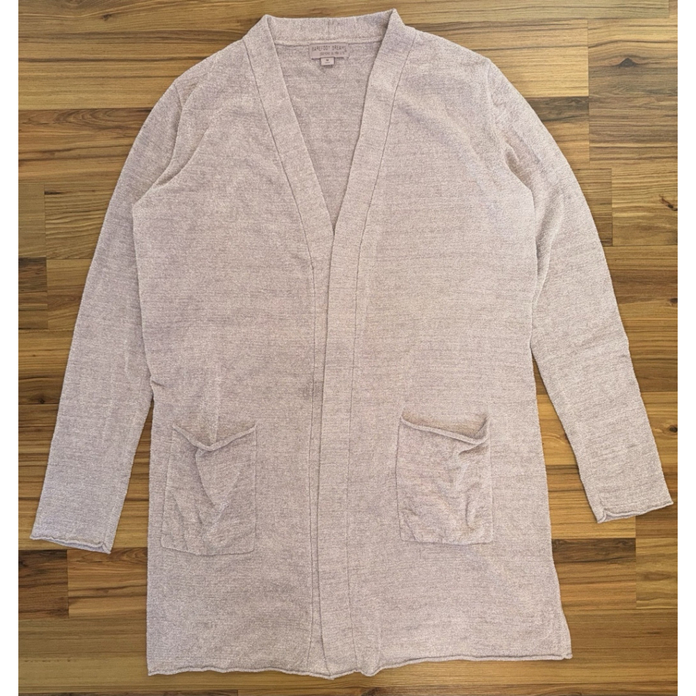Barefoot Dreams CozyChic Lite Cardigan Robe Loungewear Comfort Soft Pink M